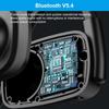 Bluetooth Headphones, Bluetooth V5.4 Wireless Headphones with Noise Cancelling Mic, 12H Playtime, 15.4mm Diaphragm Driver, Open Ear Headset for