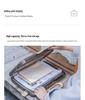 A4 Transparent Plastic Folder Large Accordion File Bag for Calligraphy and Test Paper Storage