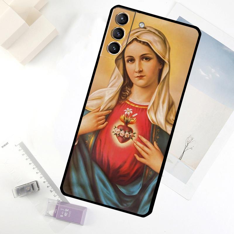 Jungfrau Maria Hoffnung Religiöse Kunst Handyhülle Für Samsung Galaxy S25 S24 S23 S22 S21 S20 S26 Ultra S10 Plus S23 FE S25 FE Hülle