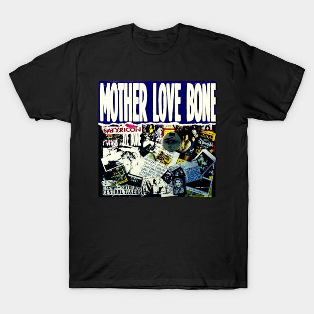 

Men Black Print T-shirt Mother Love Bone Album 1992 No-Cut Transfer Paper Print Cotton Tshirt S чорний