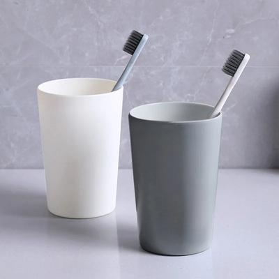 Neu Plastikbecher Zahnbürstenhalter Tasse PP Spülbecher Waschzahnputzbecher Badezimmer-Sets Reiseaccessoires Salle