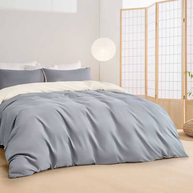 Mercury Home Textiles Brushed 4-Piece Solid Bedding Set