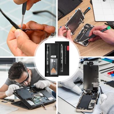 Small Electric Screwdriver 50 In 1 Screwdriver Tool 3 Torque Settings LED Light Laptop Screw Drive For Home Electronics Computer