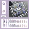 Almond Nail Tips Fake Nail Glues On Nail Stick On Nail Press On Nail Artificial False Nail for Womens and Girls
