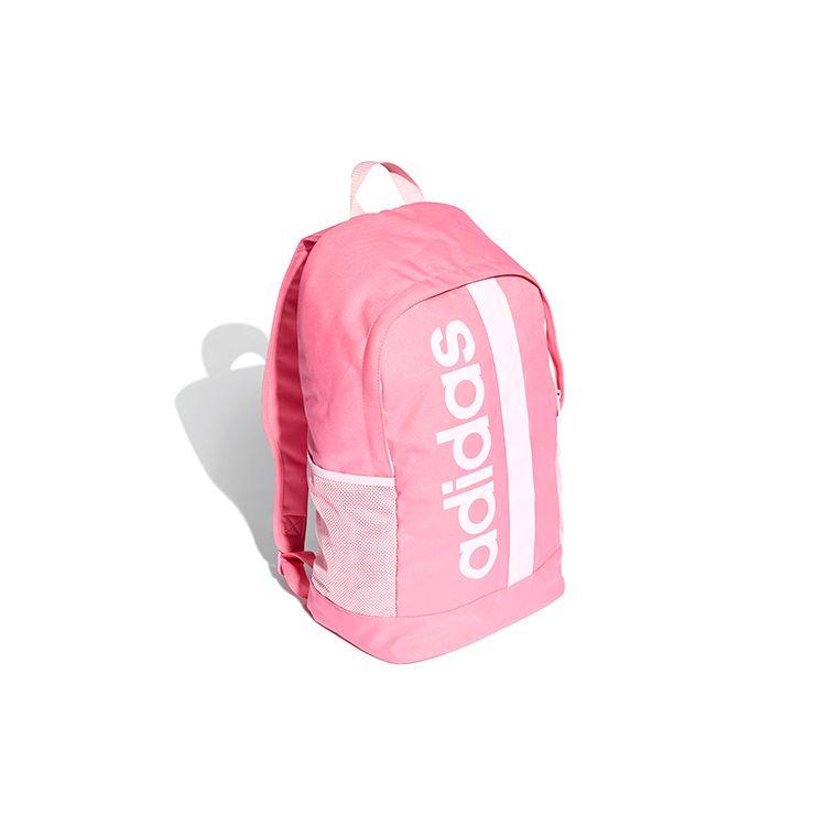 Adidas Linear Org Letter Logo Polyester Backpack Unisex Backpacks Pink DT8619