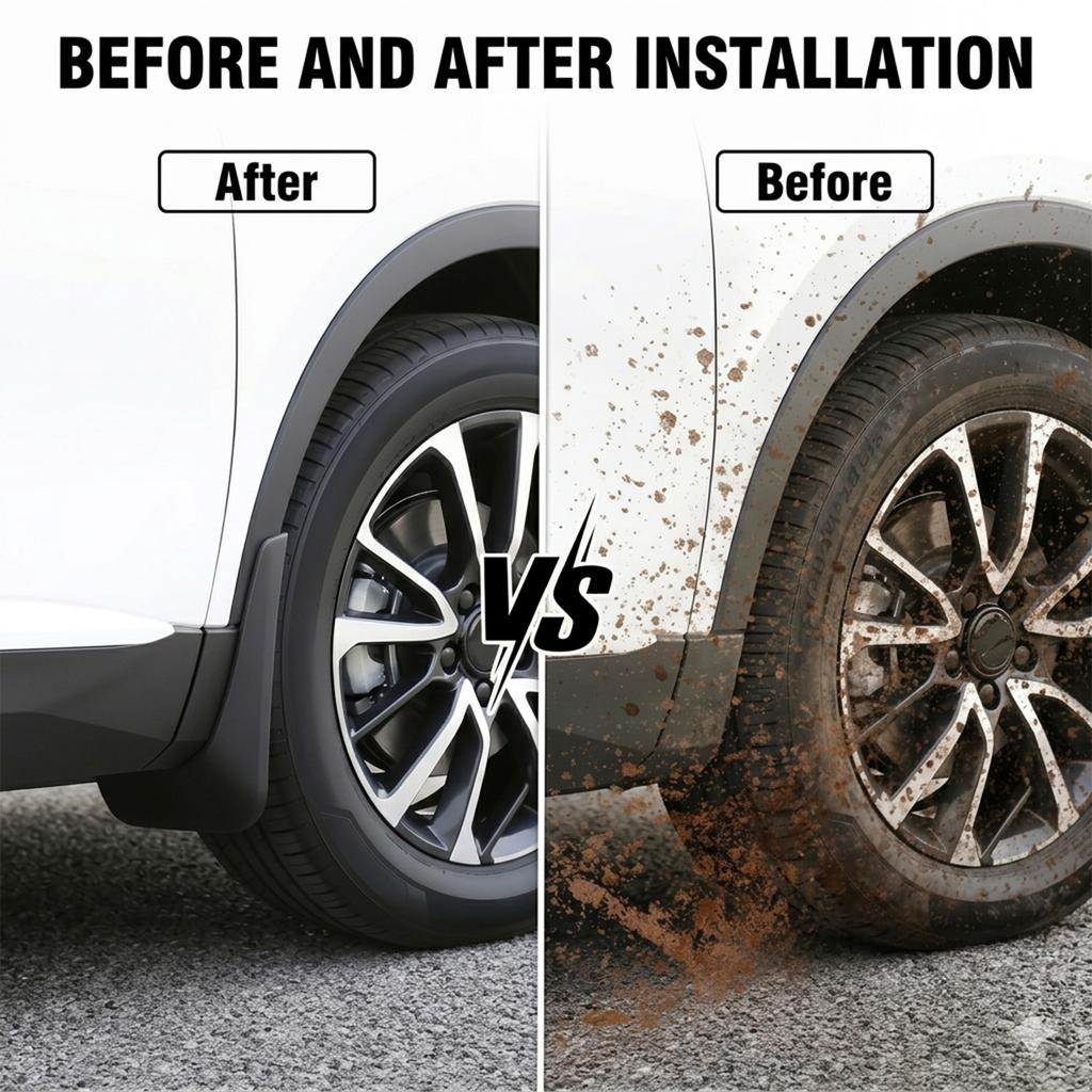 4Pcs For Haval H6 MK3  2021 2022 2023 Splash Guards Mudguard Fender Mudflap Mud Flaps Mud Guards Front Rear Car Accessories