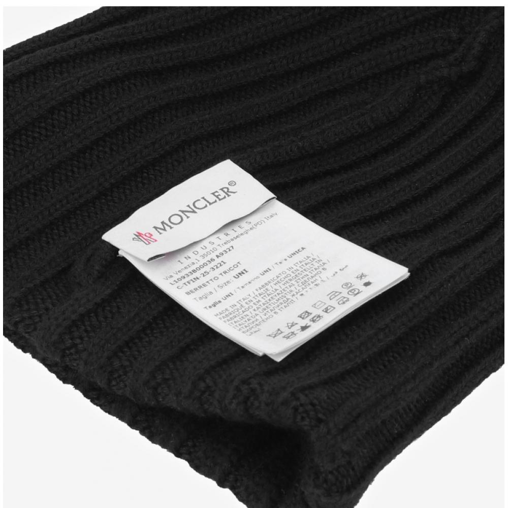 Moncler Logo Patch Beanie 3b00036 A9327 999