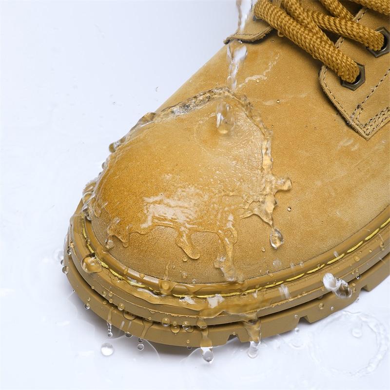 Pánské vysoké boty na volný čas Ručně vyráběné plyšové boty Ležérní boty Podzimní a zimní boty