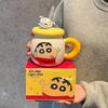 Ceramic Mug Girl Cute With Lid Birthday Gift High Value Coffee Cup Household Milk Cup