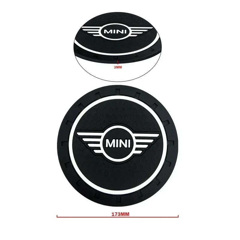 B4 A5 For Bmw Mini 1/2pcs Non-slip Car Water Cup Pad Coaster Rubber Mat Bottle Holder Interior Anti-skid Cup Holder For Mini Coo