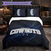Dallas Cowboys Pattern Microfiber 3Pcs Bedding Set Decor Duvet Cover Set For Bedroom Home Use