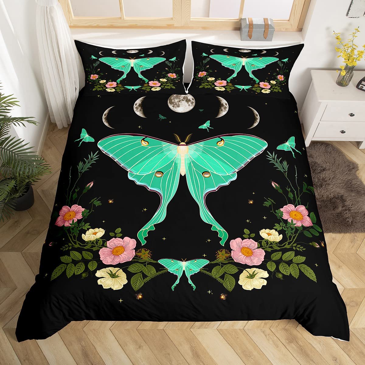 

3D Dreamy Night Galaxy Purple Butterfly Printed Purple Flying Duvet Cover Комплект постельного белья для детей, девочек, подростков, взрослых, 3 пододеяльника 70x133cm 2pcs