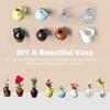 8Pcs Excluding Plants Vase Fridge Stickers Resin Mini Plant Vase Simulation Flower Vase  Gift