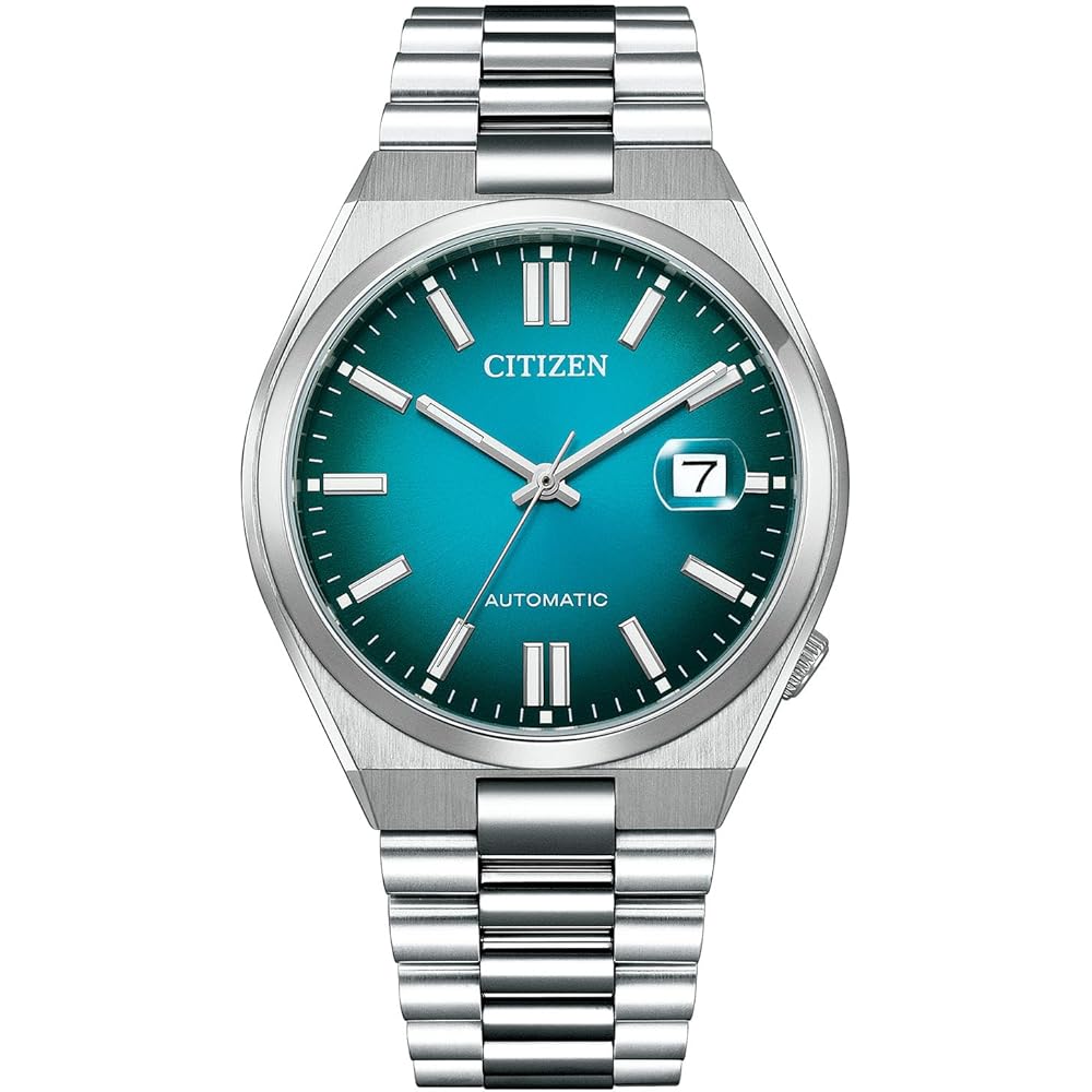 

Citizen Tsuyosa Men s Mechanical Watch 40mm Dark Green Metal Band Automatic Silver