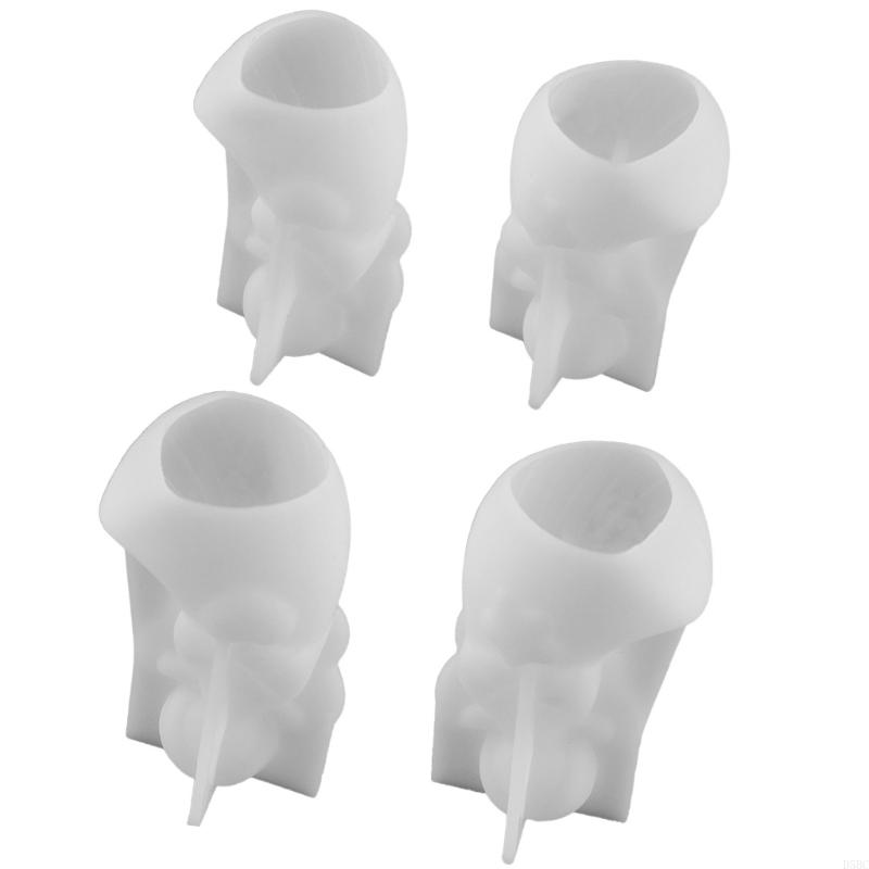 Pack of 4 Sturdy Silicone Mould Angelic Heart Star Designs for Soap Plasters Craft Creation China Mainland