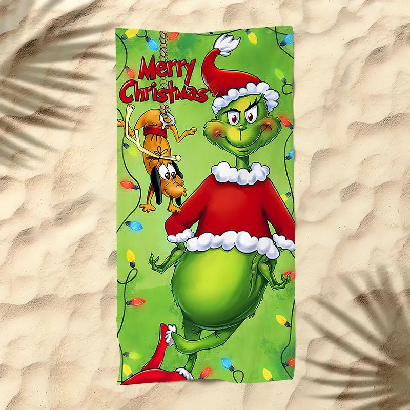 Green Legend Beach Towel Printed Green Beach Bath Towel