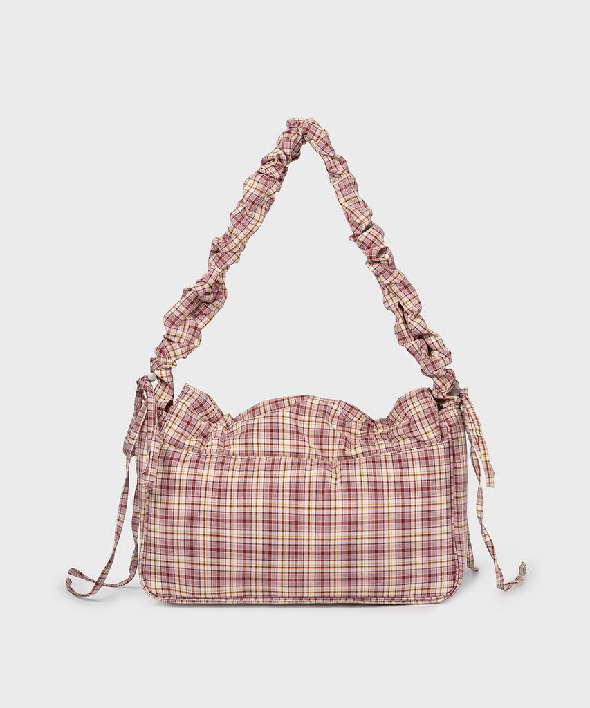 Fallett Double Ribbon Shirring Bag Red