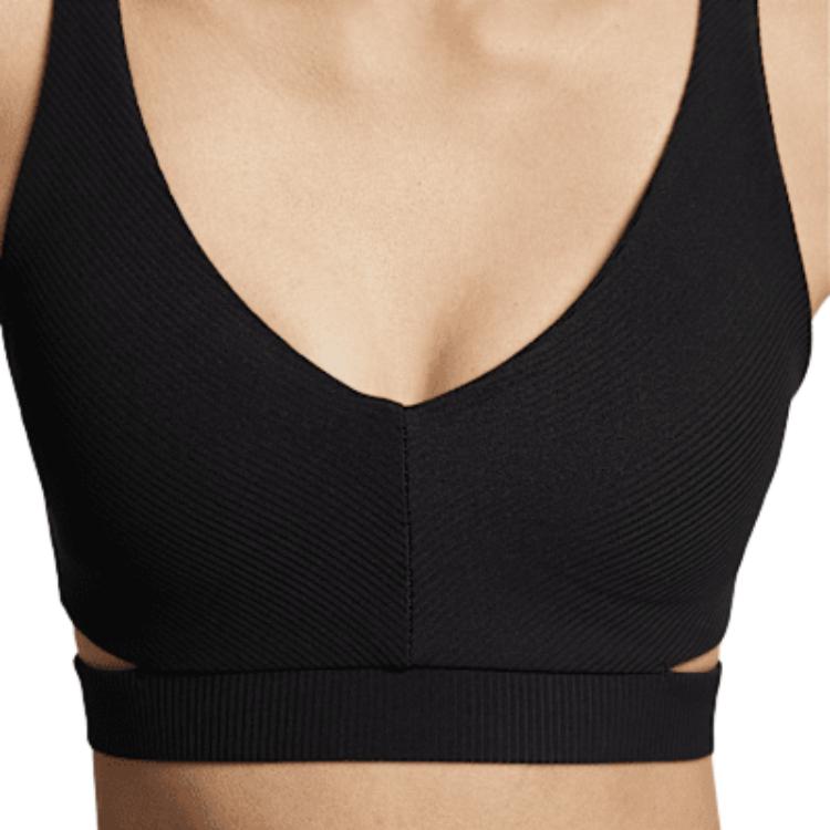 Nike Zenvy Dri-Fit Rib Moda Amigable con la Piel Transpirable Cómodo Ropa Interior Deportiva Ropa Interior de Mujer Negro HF5379-010