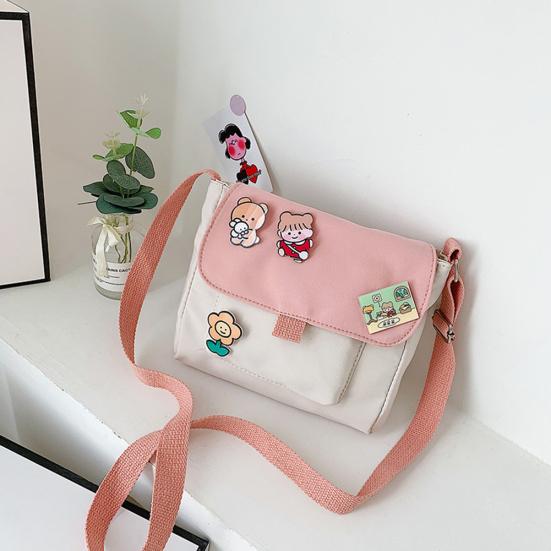 Женская милая прочная холщовая сумка через плечо в стиле ретро большой емкости чёрный — фото 5