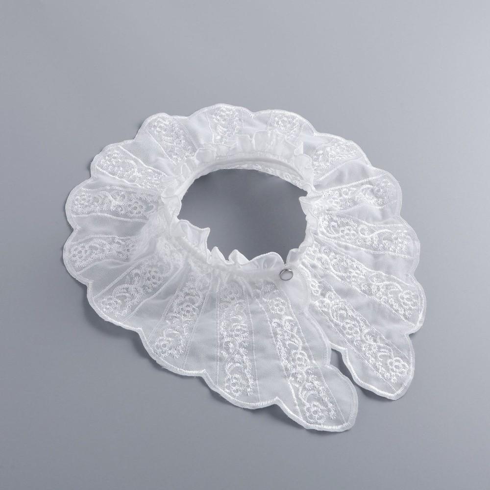 Stand Collar Embroidered Ruffle Collar Removable Detachable Collar Women Fake Collar  Fashion