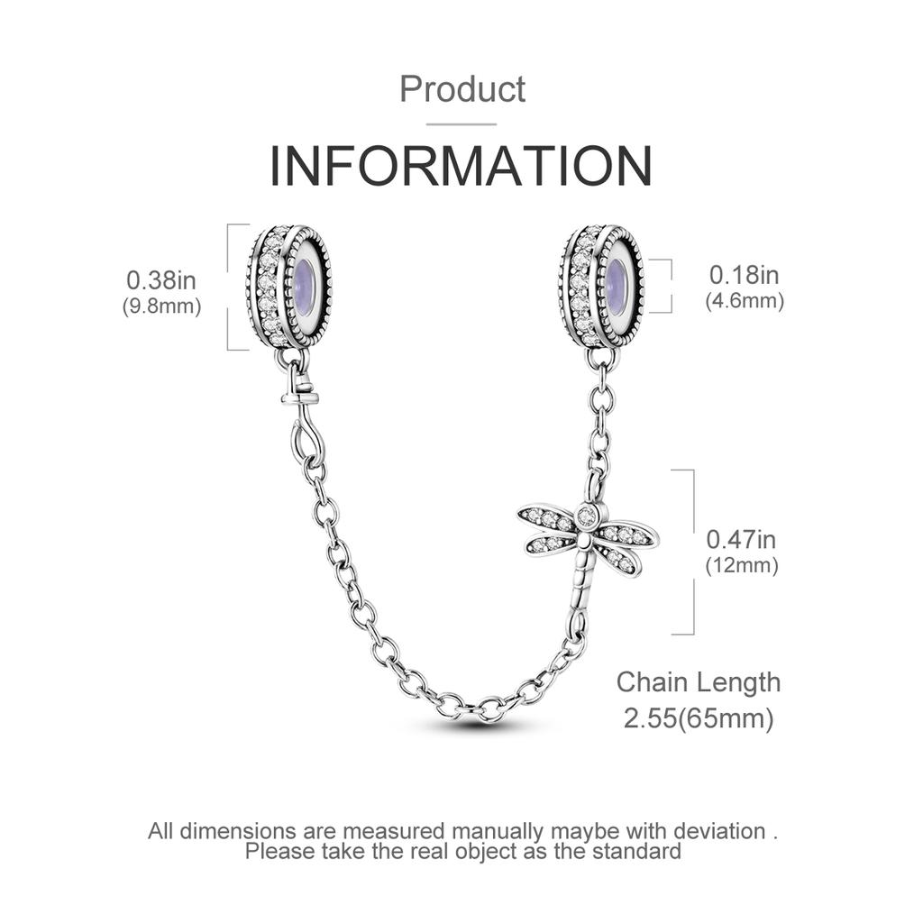 New Copper Safety Chain Moon Flower Star Dangle Charm Fit Original Diy Bracelet For Women Girl Jewelry