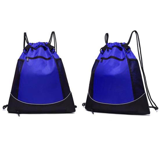 Basketball Carrier Bag Large Capacity Gym Bag Drawstring Closure Backpack with Mesh Pocket for Basketball Training School Gym