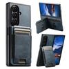 SUTENI Oil Wax Texture Leather Case with Card Slot & Stand for Samsung Z Fold 7/6/5