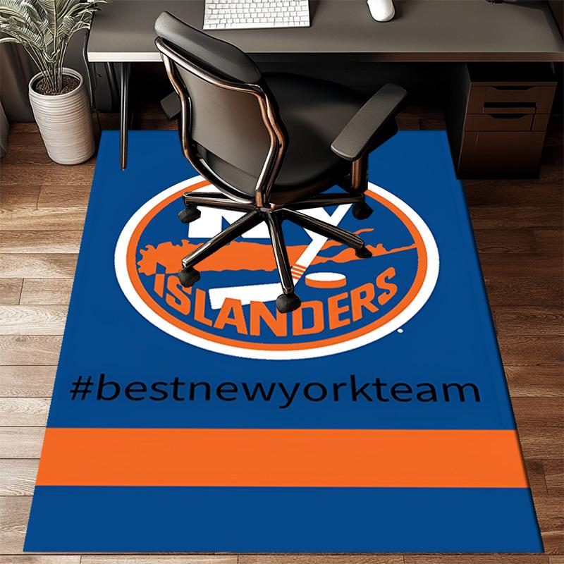 Ny Islanders Pride Floor Mat for Living Room, Game Rooms, Office, Bedroom, Office Floor Mat Playful Design, Christmas fan gifts