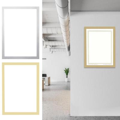 Magnetic Business License Display Sticker Self Adhesive Free Punching Poster Picture Frame Wall Sticker For Reward Certificate