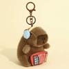 Kawaii Plush Capybara Keychain Pendant Music Band Cartoon Capybara Plush Toy Capybara Plush Doll for Backpacks Accessory Getaway