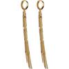 Classic  Unique Design Long Metal Chain Tassel Drop Earrings For Women Light Luxury Geometric Dangle Earring Jewelry Gift