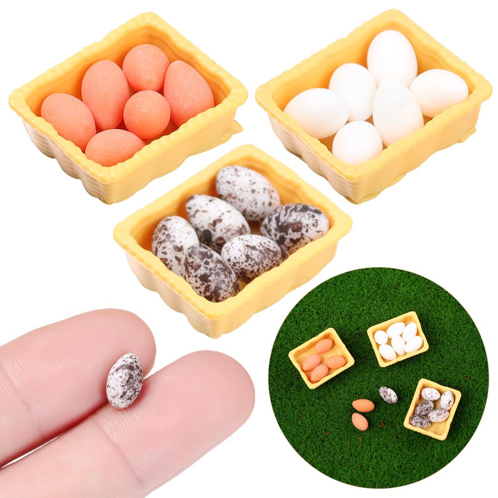 

Имитация еды Сцена Модель Мини Яйцо С Подносом Кукольный Домик Игрушка Яйца Кукольные Аксессуары
