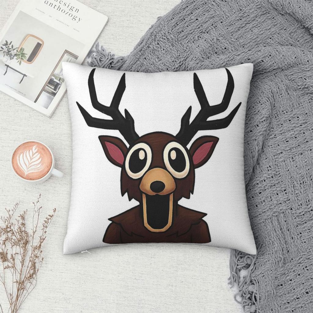 Terrifying Deer 99 Nights In The Forest Square Pillowcase Polyester Linen Velvet Pattern Zip Throw Pillow Case Bed Cushion Cover