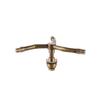 1/2 Inch 2/3/4 Arm Rotating Brass Nozzle Garden Lawn Irrigation Watering Nozzle Automatic Rotating Atomizing Watering Tool