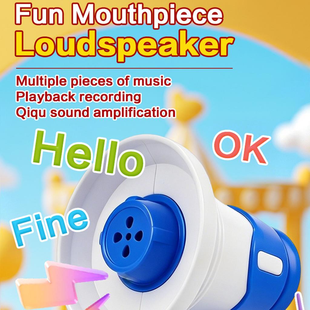 Megafon Schlüsselanhänger Spielzeug für Kinder - Tragbarer Handheld Verstärker Lautsprecher für Outdoor Spiele, Party Mitgebsel und Spaß
