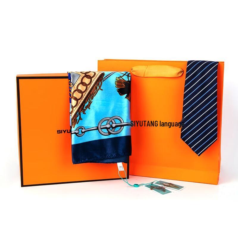 Men's Floral Tie & Scarf Gift Set