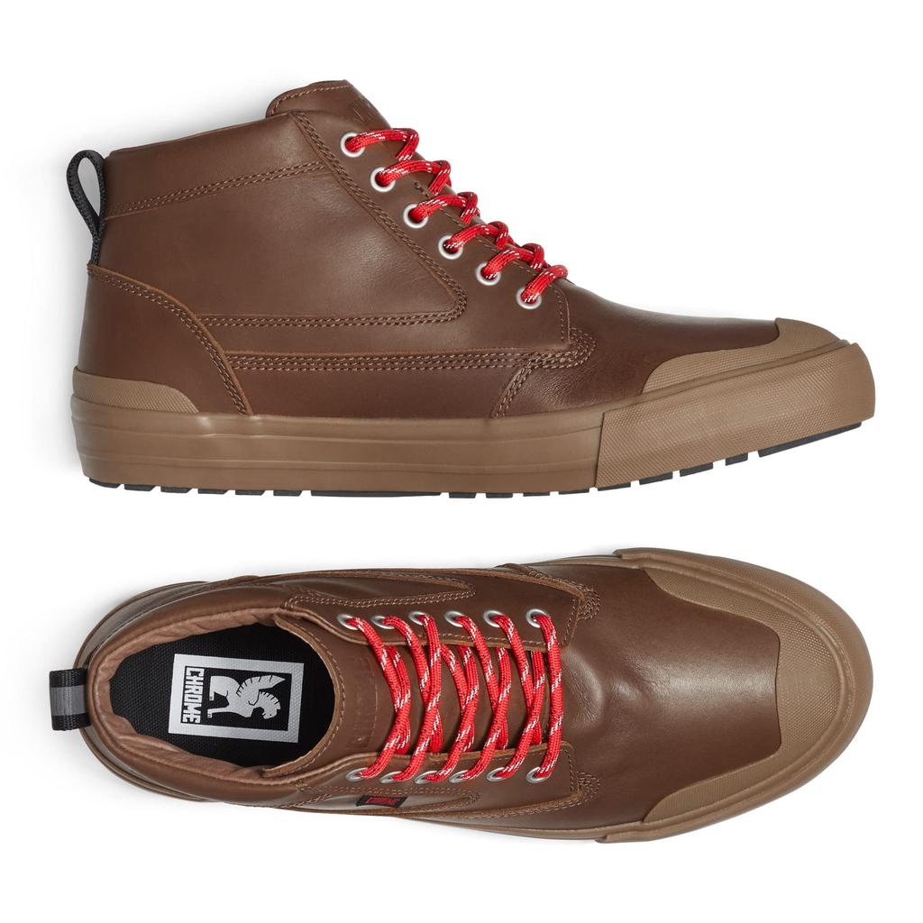 PANARACER Men's Storm 415 Traction Boot (current model) waterproof cycling sneakers in brown, size 28.5cm.