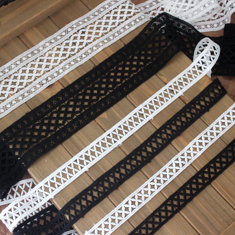 Hollow Milk Silk Lace Trim for DIY Shoulder & Waist Belt Decoration