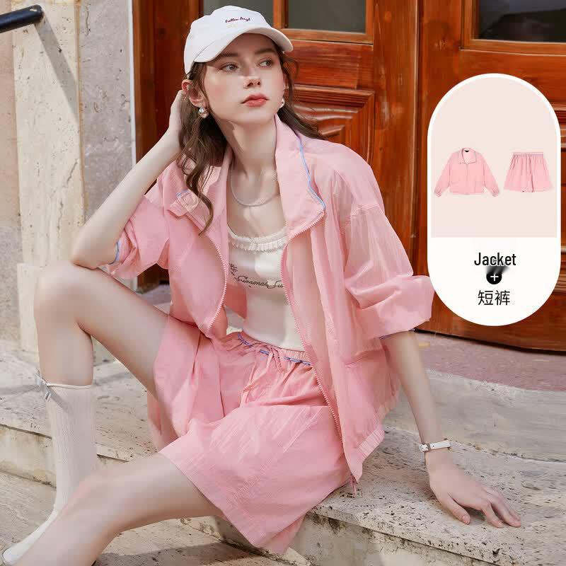 

Women s Summer Ribbed Cardigan & Shorts Set L