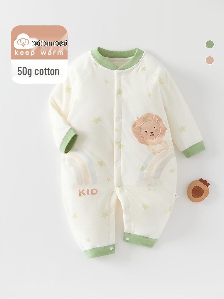 A-Class Baby Romper: Warm, Padded Spring/Autumn Cotton Jumper for Newborns Boys & Girls