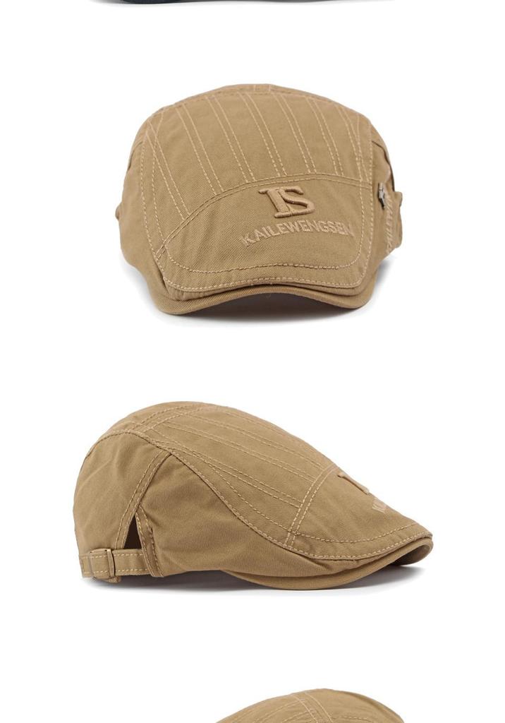 Unisex Spring/Summer Cotton Flat Cap: Retro British Fashion Forward & Casual Beret