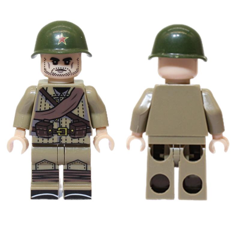 Militärische Soldaten des 2. Weltkriegs, Minifiguren, verschiedene Länder, Bausteinziegel, Weihnachts- und Geburtstagsgeschenk für Jungen und Kinder