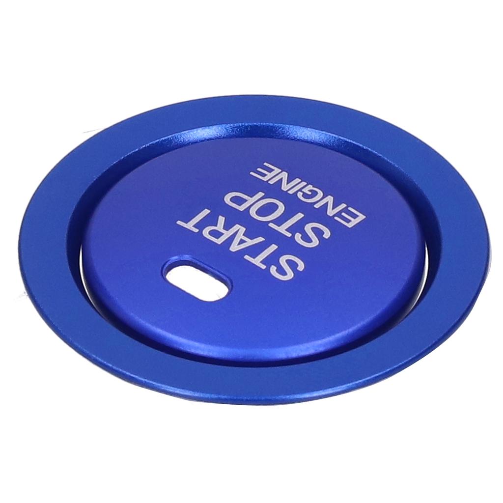 2pcs Engine Start Stop Button Trim Cover Aluminum Alloy Decoration for Car Interior