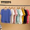 Camicia in Chiffon da Donna a Maniche Corte Estiva Taglia Grande Camicia da Donna Top Largo