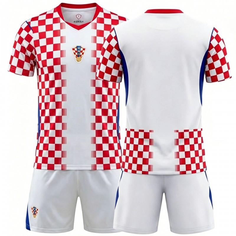 2627 World Cup National Team United States Canada Mexico Croatia Home No. 10 Modric Jersey Football Uniform Set #24
