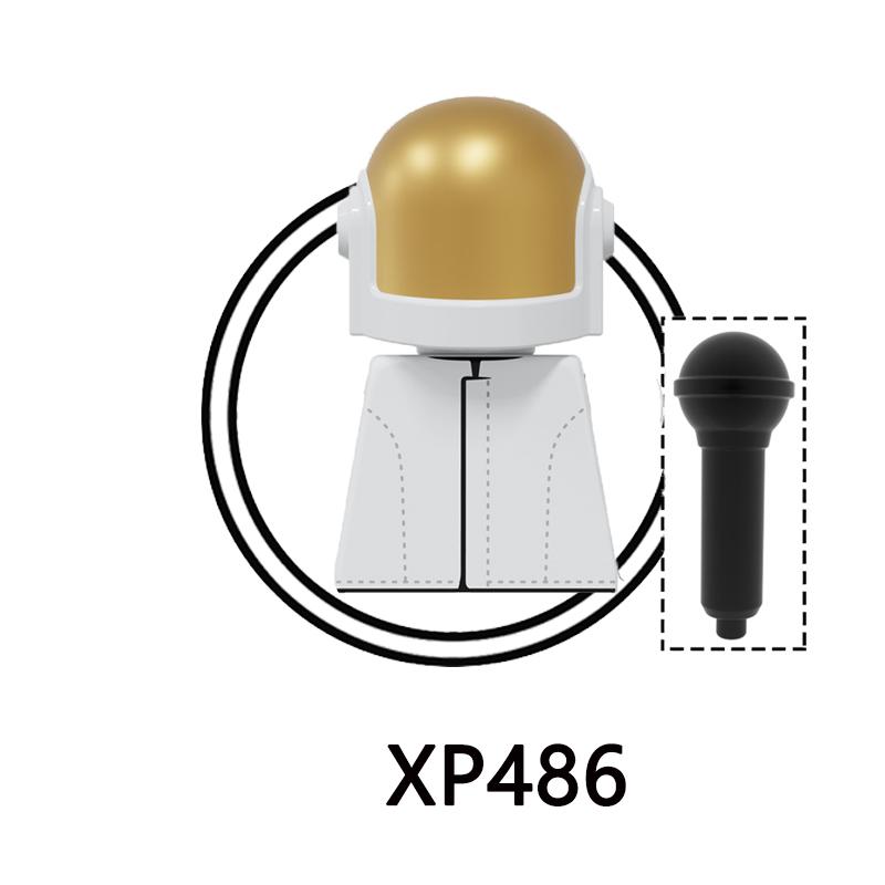 KT1063 Daft Punk Rock Band Music Building Blocks Character Figures Bricks Assembly Children Collection Toys