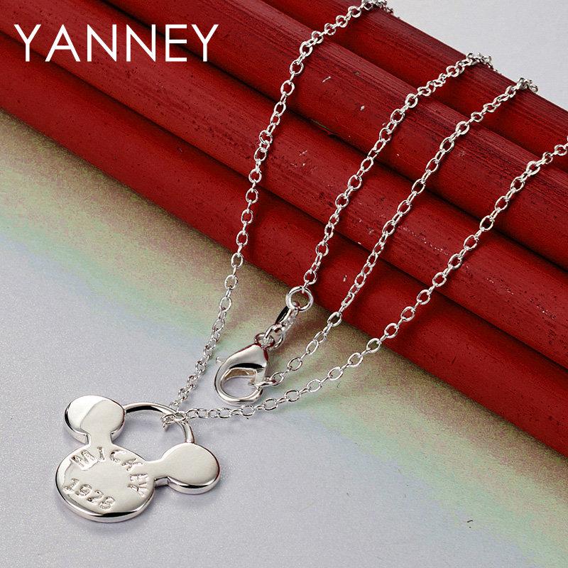 

Elegant 925 Sterling Silver 16-30 Delicate Tree Circle Necklace Women s Party Wedding Jewelry Accessories Gift 40cm