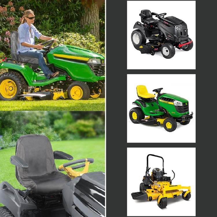 Protective Lawn Mower Seat Cover in Oxford Materials Defends Against Environmental Damage for M/L Shape Garden Equipment