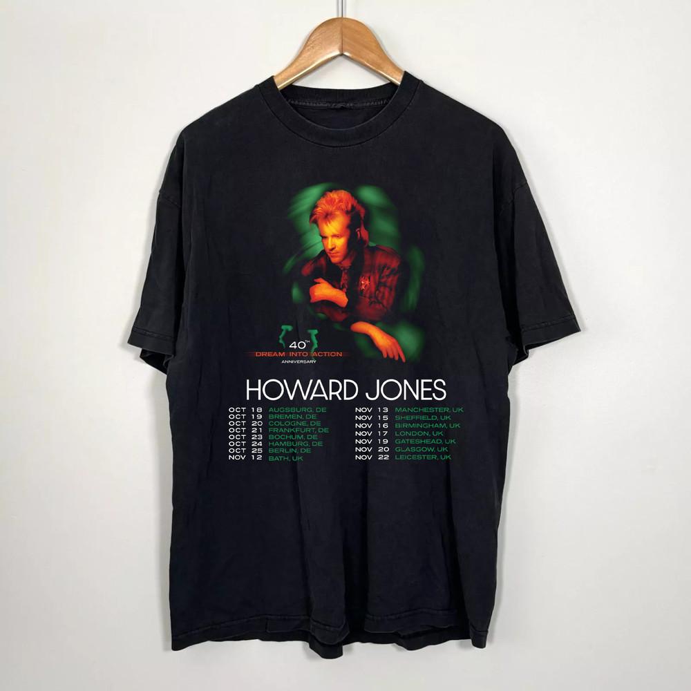 

NEW Howard Jones 40th anniversary Dates T Shirt All Size S-5XL DS91 Unisex T-Shirt M