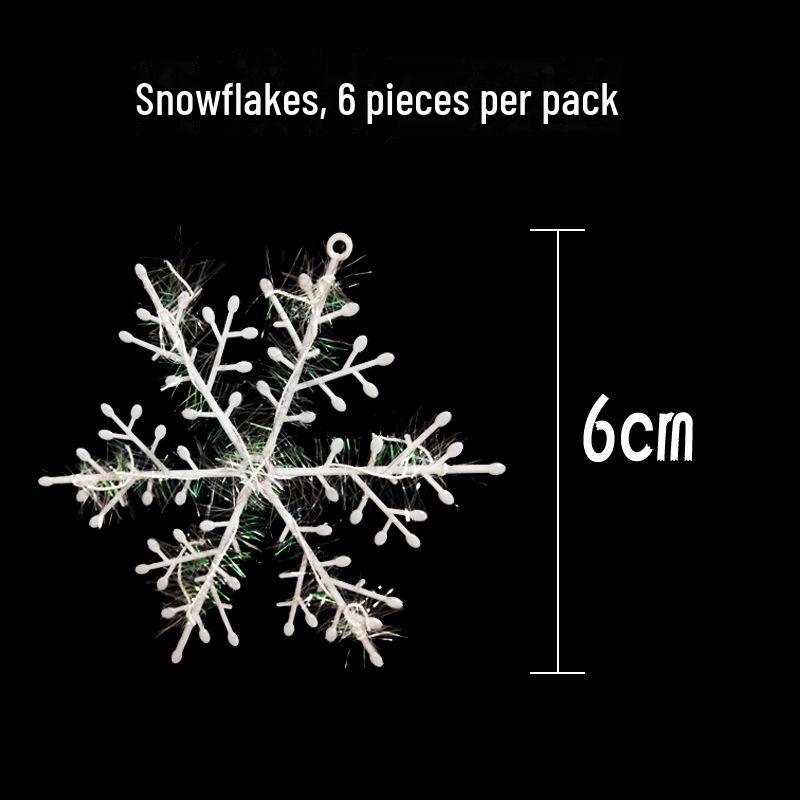 

Різдвяна підвіска-дзеркало у формі сніжинки, 6см-11см, для прикрас на ялинку та снігової сцени